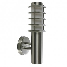 8112 Lámpara arbotante de acero inoxidable, resistente y perfecta para iluminar espacios exteriores