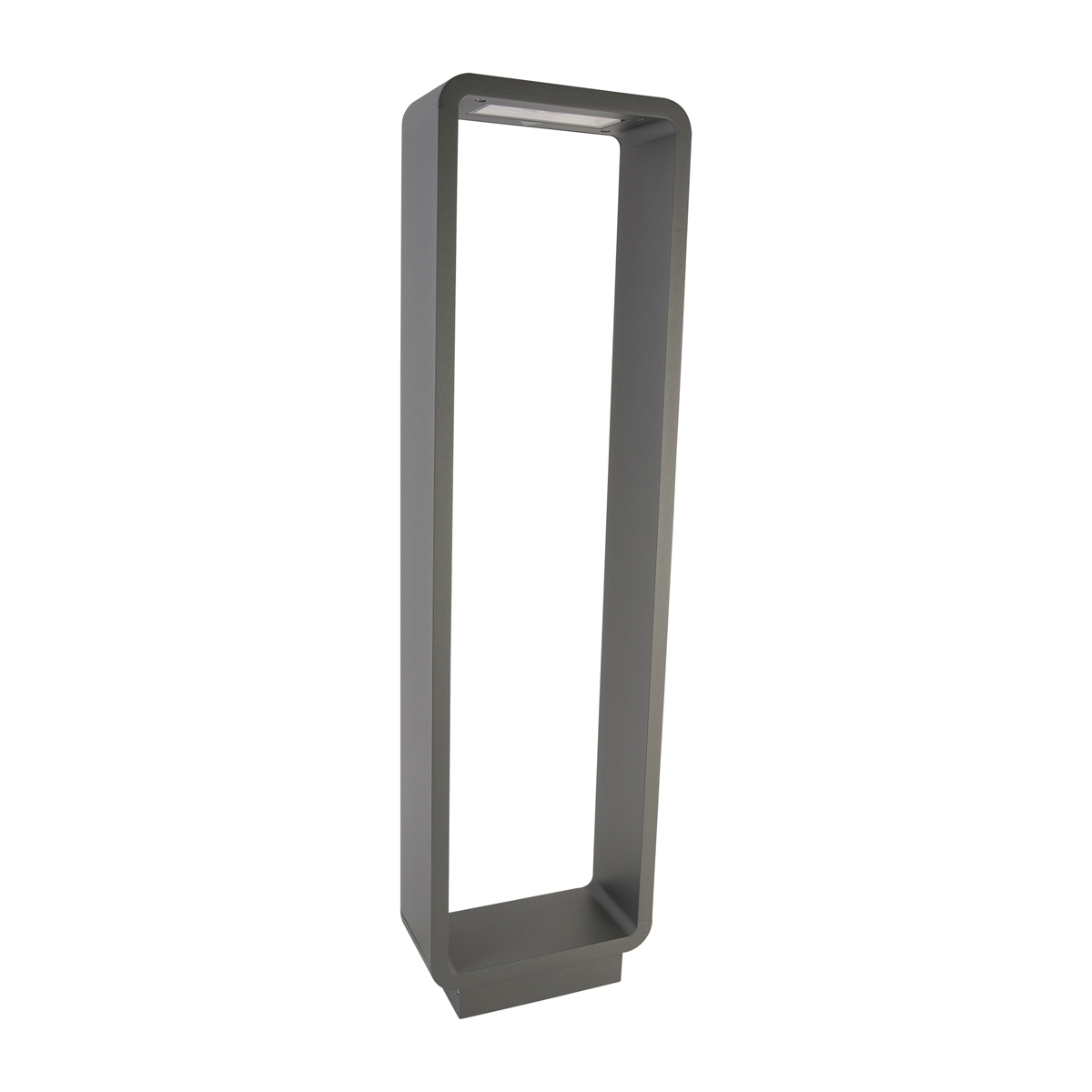 0861-LED/GF-Miniposte LED terminado grafito para iluminar pasillos o exteriores.