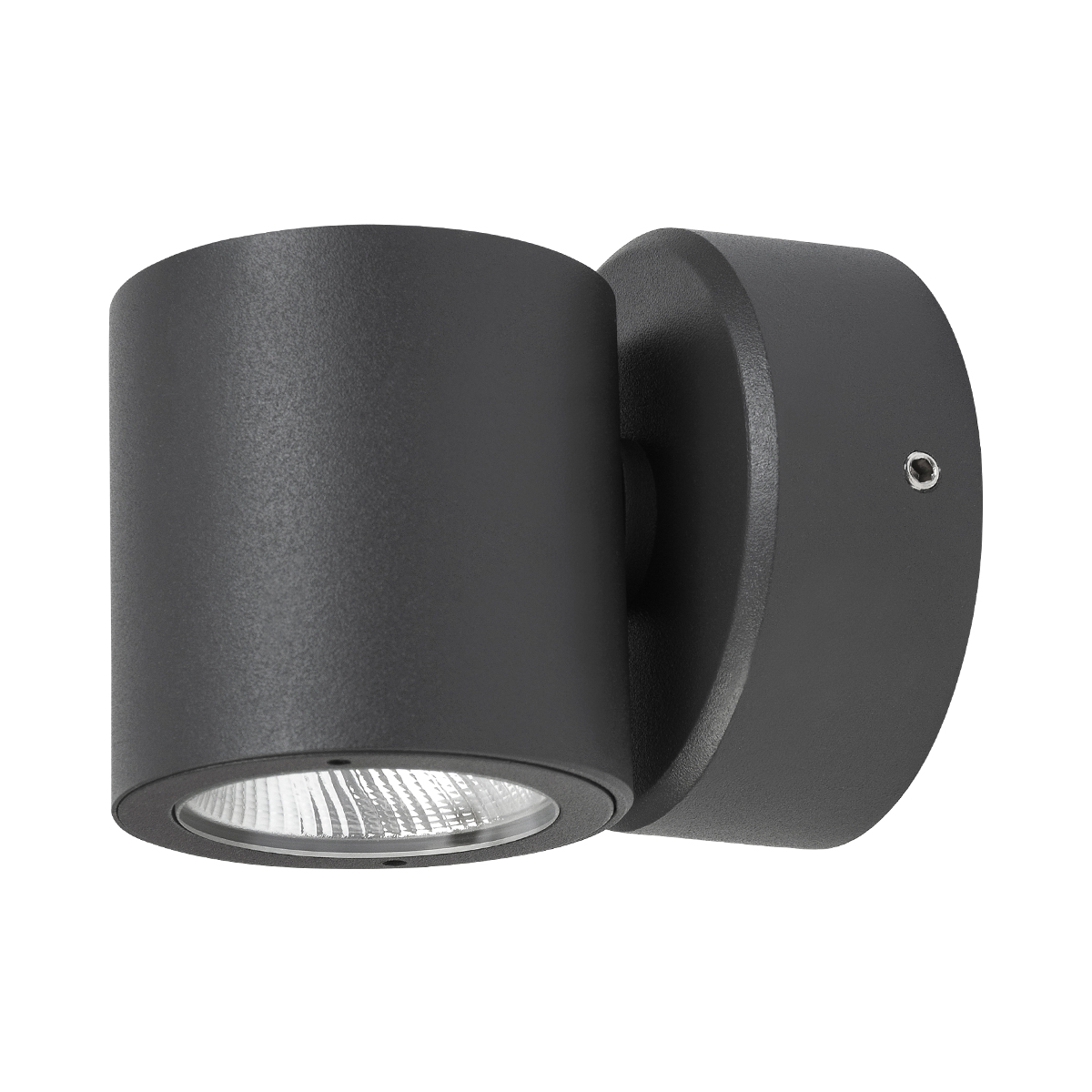 1220-LED/GF-Luminaria LED color grafito para sobreponer en muros de exterior.