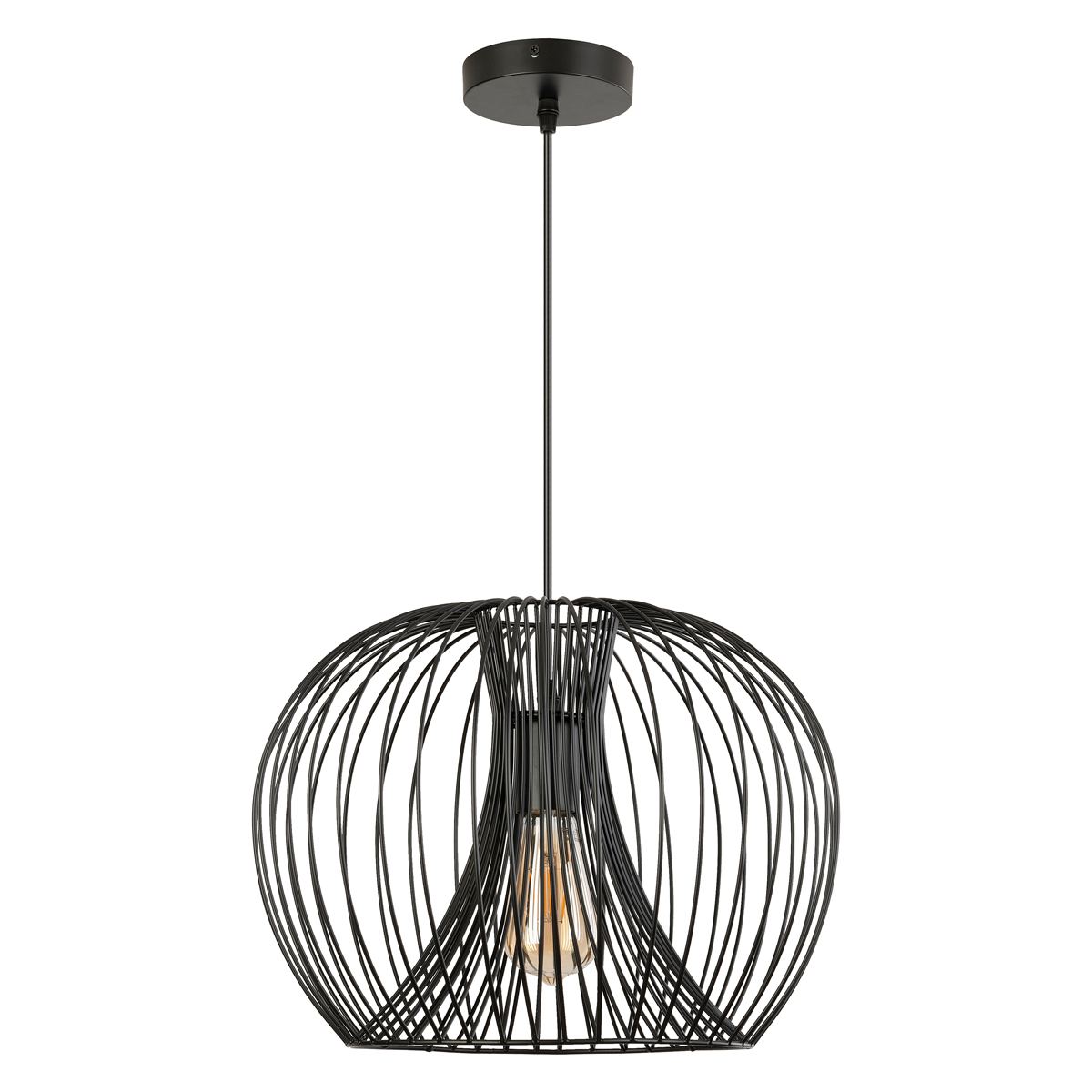 C084/NE-Lámpara colgante decorativa color negro 