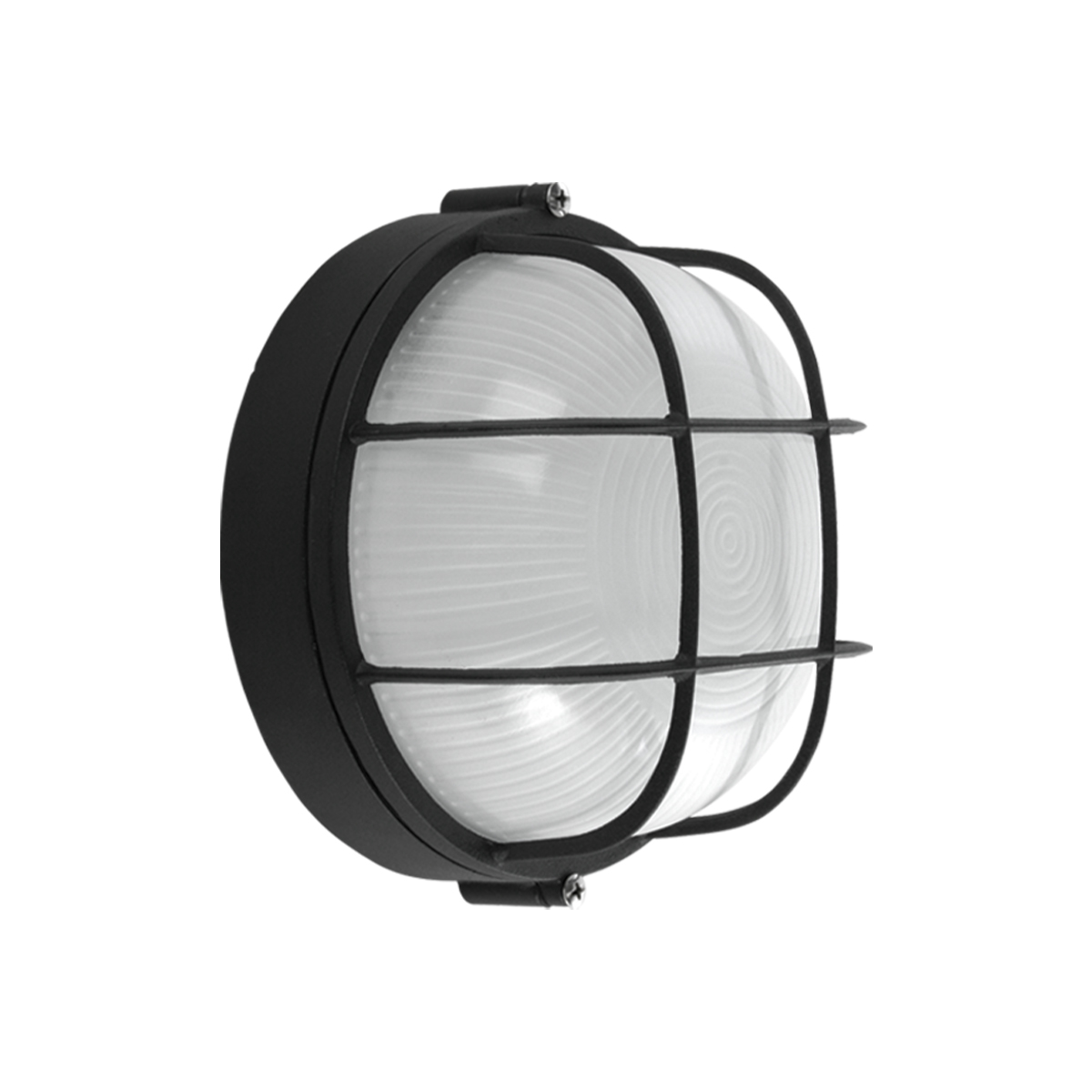 5011/N-Luminaria de techo tipo nautica color negra para interior y exterior.