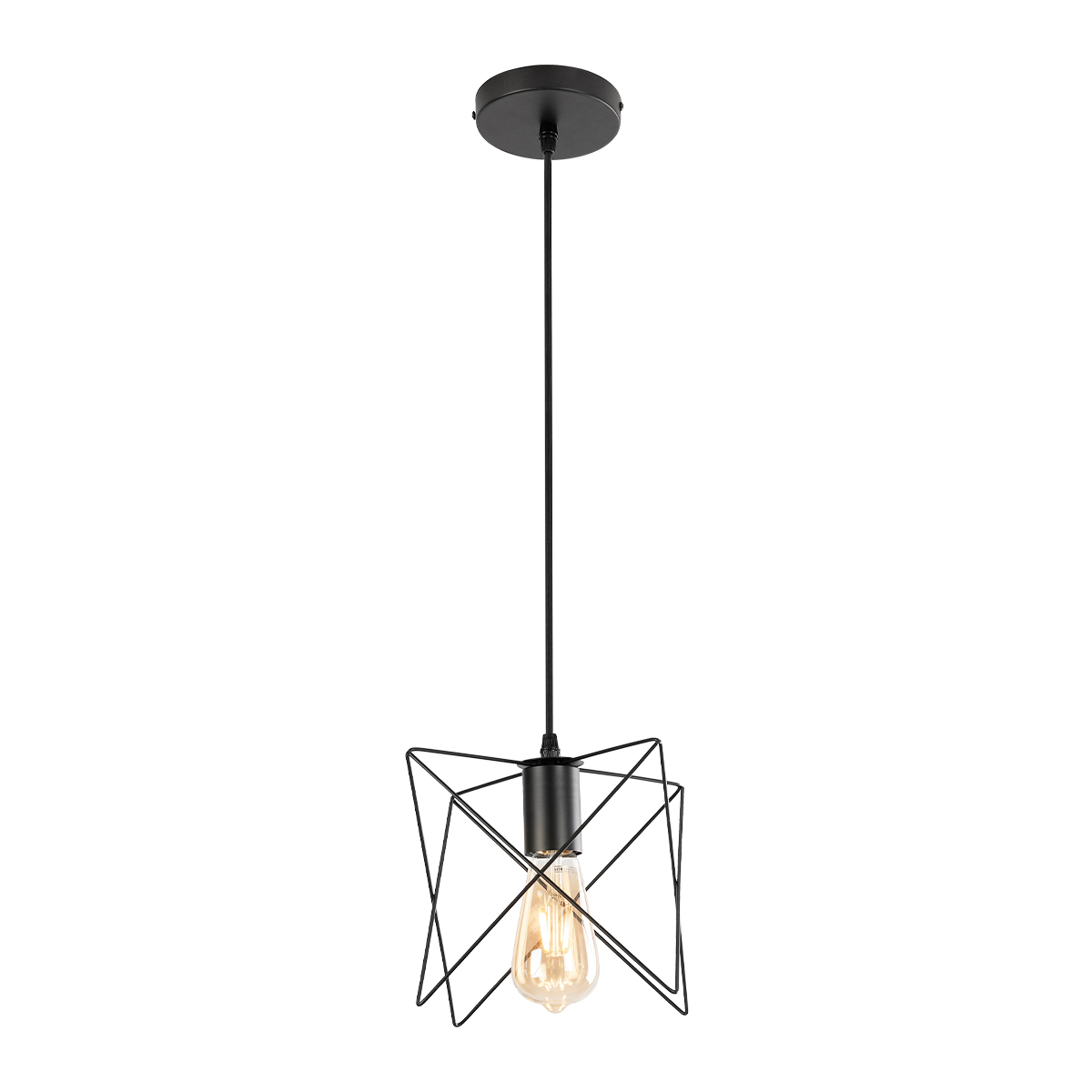 C081/NE-Lámpara original en tendencía de acero.