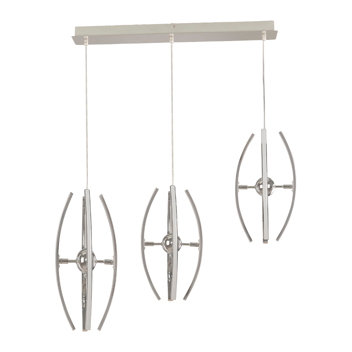 CL-3026-LED/CR-Lámpara multiformas de tres luces LED.