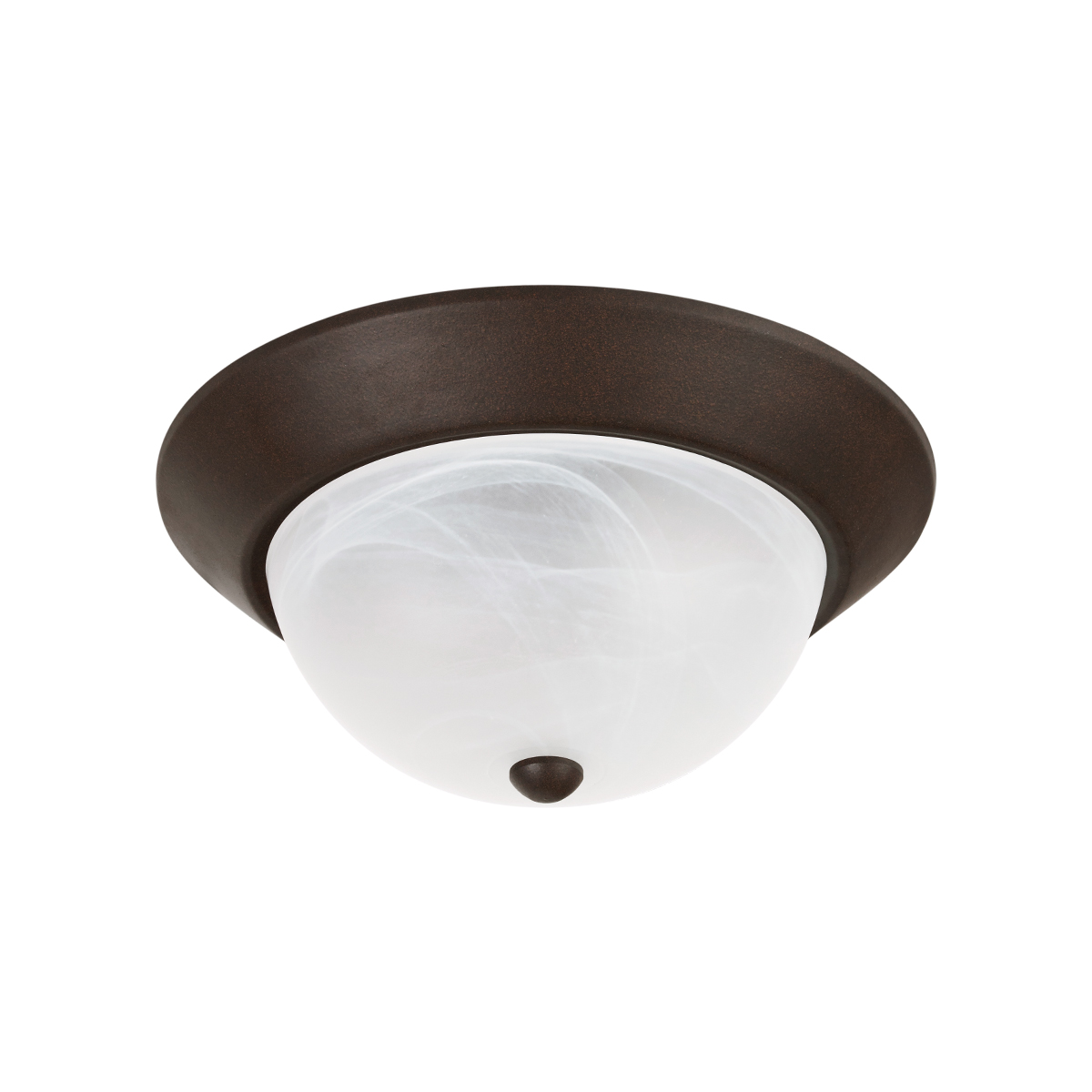 P611/CH-Plafon de techo en color chocolate y pantalla de cristal.